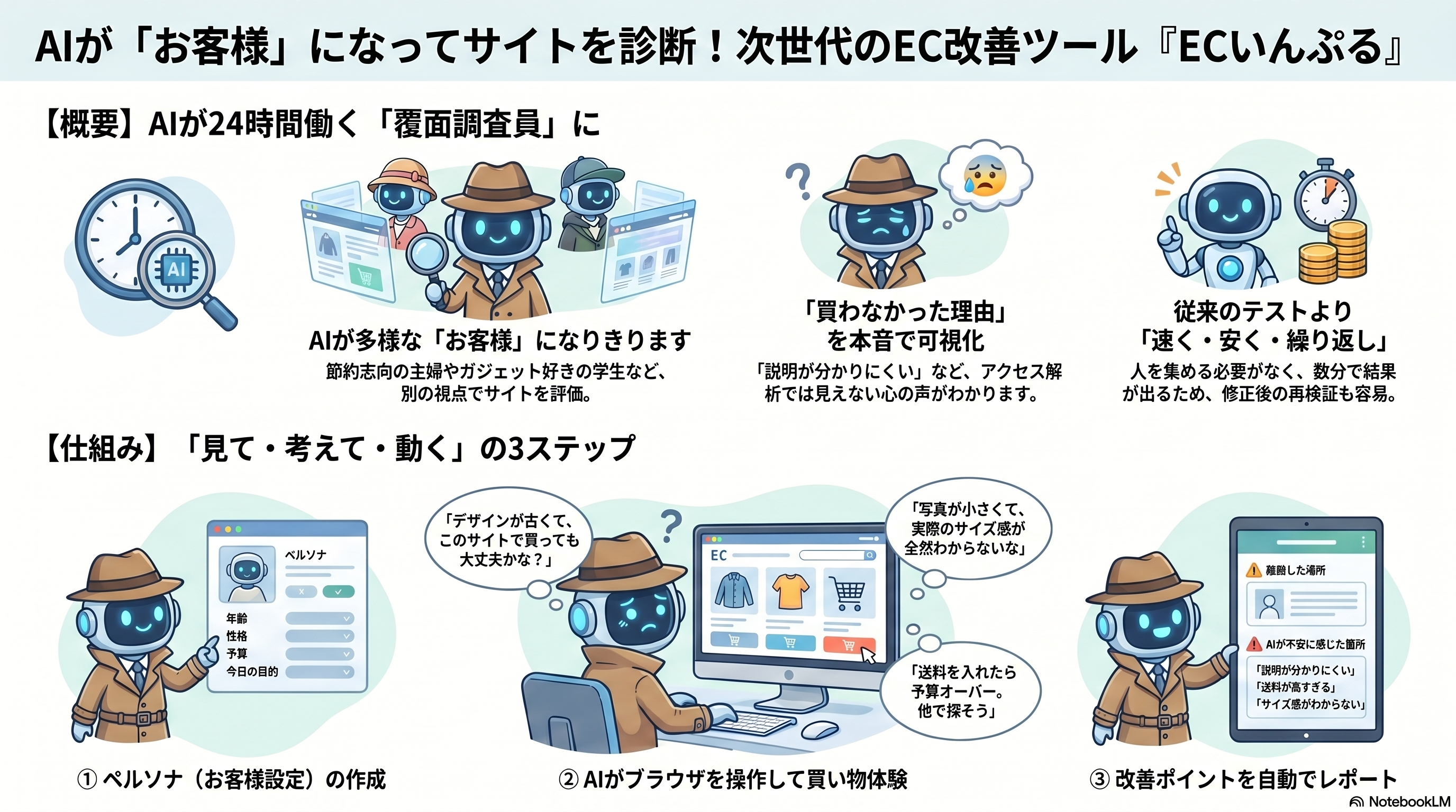 ECいんぷるのサービス概要図